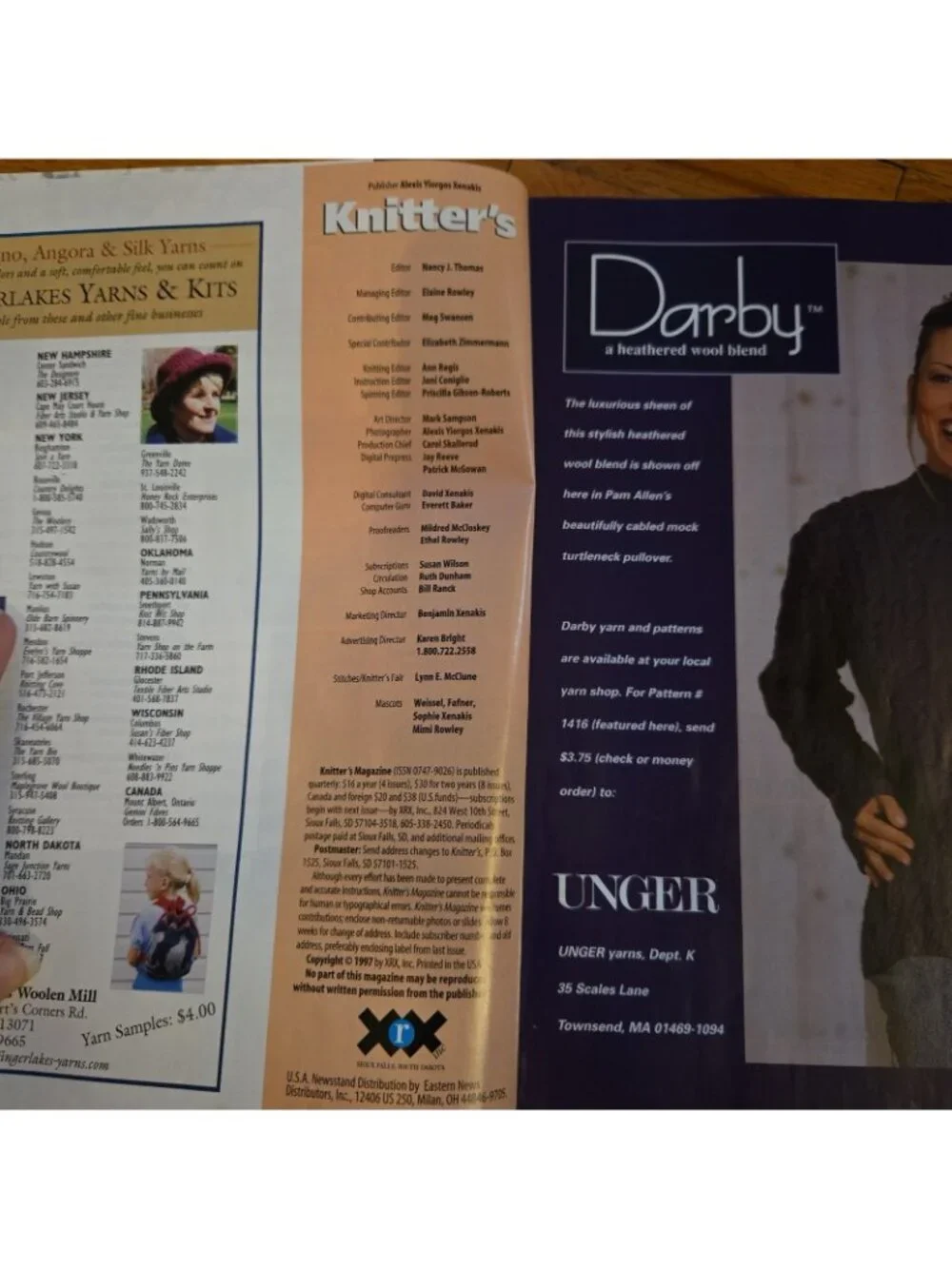Knitter's Magazine Fall 1997 No. 48 Vests, Knitting patterns